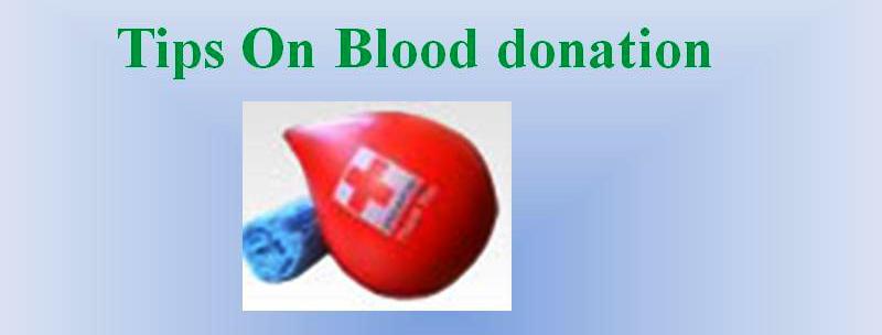 Tips on Blood Donation
