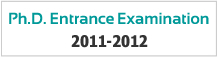 Ph.D. Entrance Examination 2011